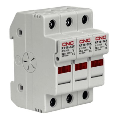 Portafusible 3p 10x38 32a riel din sin fusible1