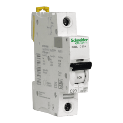 Interruptor Automático MCB 1P 20A Curva C 25kA Schneider