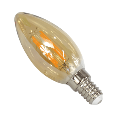 Ampolleta vintage C35 vela E14 2500K WELLMAX