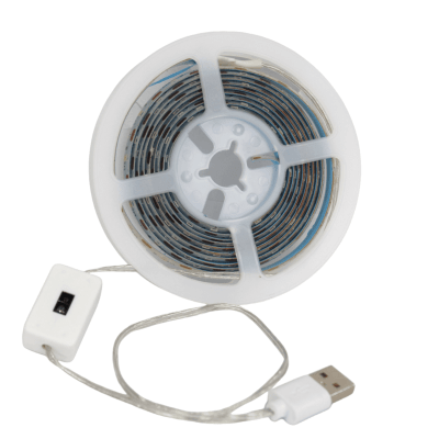 Cinta Led Blanca Con Sensor 2mts Conexión USB