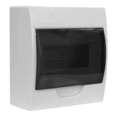 Tablero Sobrepuesto L/H Tapa transparente 8 puestos