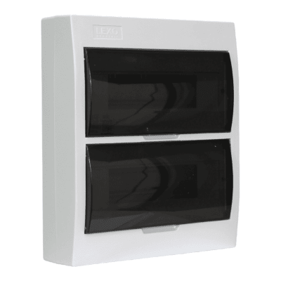 Tablero Sobrepuesto L/H Tapa transparente 24 puestos