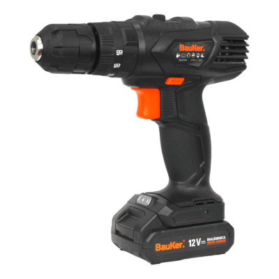 Taladro percutor inalámbrico 12v bauker1