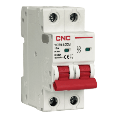 Interruptor Automático MCB (DC) 2P 16A Curva C 6kA Cnc