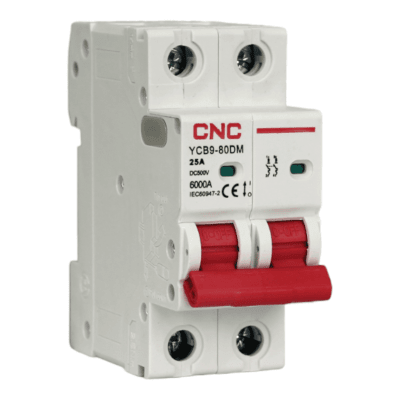 Automático 2x25A 6kA Curva DC 230/400V YCB9-80DM Cnc