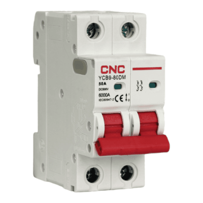 Interruptor Automático MCB (DC) 2P 50A Curva C 6kA Cnc