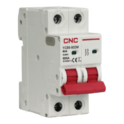 Automático 2x63A 6kA Curva DC 230/400V YCB9-80DM Cnc