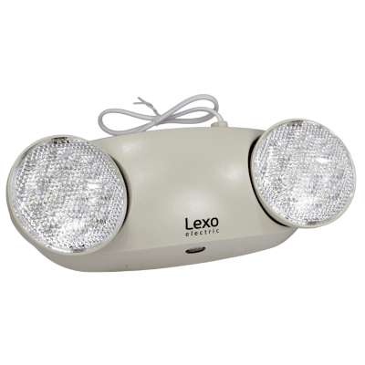 Lampara de emergencia 2 x 1,2W 200LM 6500k 24hr Lexo