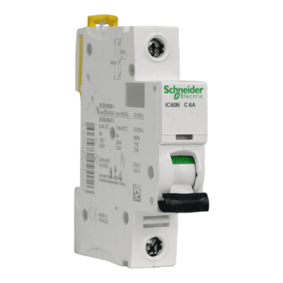 Interruptor Automático MCB 1P 6A Curva C 10kA Schneider