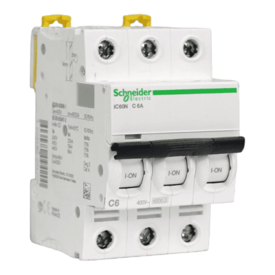 Automático 3x6A 10kA Curva C 230/400V IC60N Schneider