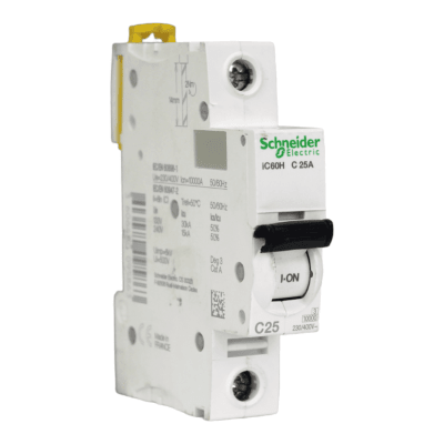 Interruptor Automático MCB 1P 25A Curva C 15kA Schneider