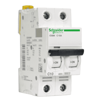 Automático 2x10A 10kA Curva C 230/400V IC60N Schneider