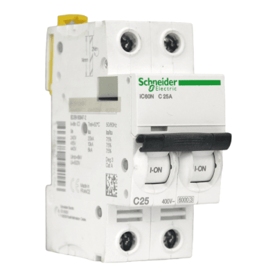 Interruptor Automático MCB 2P 25A Curva C 10kA Schneider