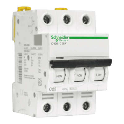 Automático 3x25A 10kA Curva C 230/400V IC60N Schneider1