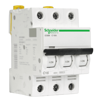 Interruptor Automático MCB 3P 16A Curva C 10kA Schneider