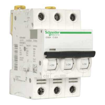 Interruptor Automático MCB 3P 32A Curva C 15kA Schneider
