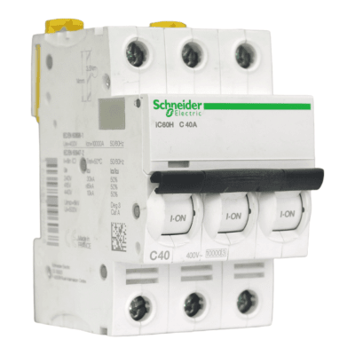 Interruptor Automático MCB 3P 40A Curva C 15kA Schneider