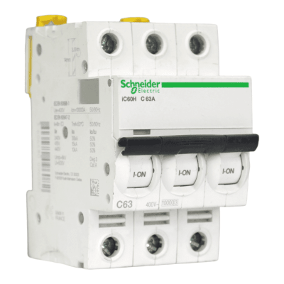 Interruptor Automático MCB 3P 63A Curva C 15kA Schneider