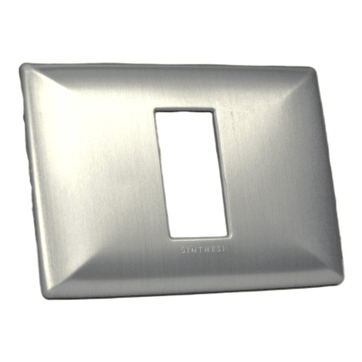 Placa Simple S22 Aluminio Natural 2201201