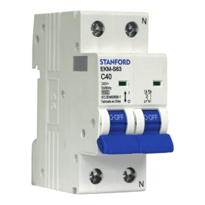 Interruptor Automático MCB 2P 40A Curva C 6kA Stanford