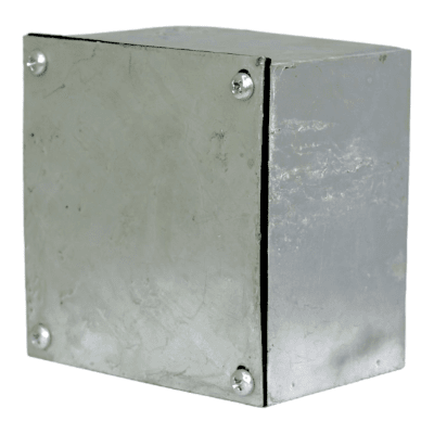 Caja Galva. en Caliente B-22 200X200X100 Lisa Tapa y Emp1