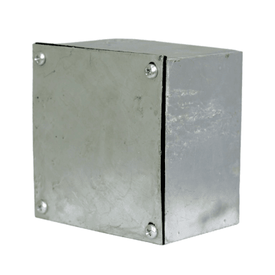 Caja Galva. en Caliente A-11 100X100X65 Lisa Tapa y Empaq.