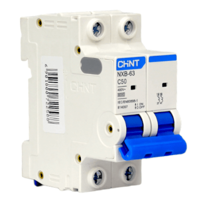 Interruptor Automático MCB 2P 50A Curva C 6kA Chint