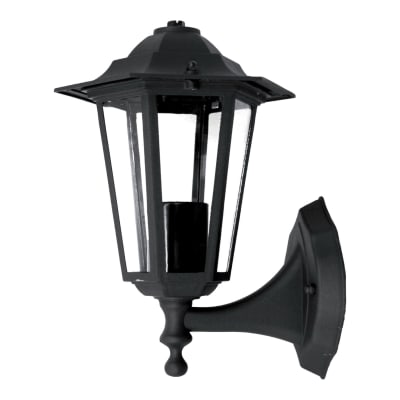 Farol Ext. Colonial Recto 6 Caras Negro E-27 60W Stanford1