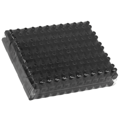 Regleta Termoplastica 16MM 30A Negra Paq 10 Uni MEC1