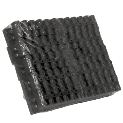 Regleta Termoplastica 25MM 50A Negra Paq 10 Uni MEC1