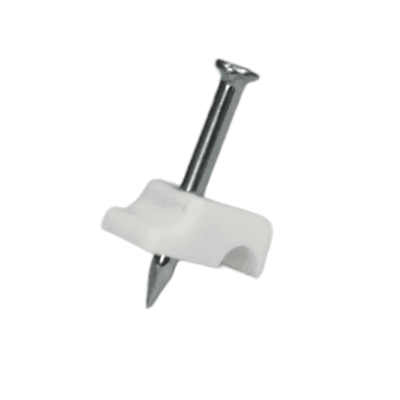 Grampa Cordon y Cables Redondos 4mm Bl 100Un Blanco1