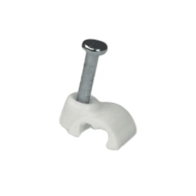 Grampa Para Cable Telef Plano y Paralelo Bl 100Un Blanco
