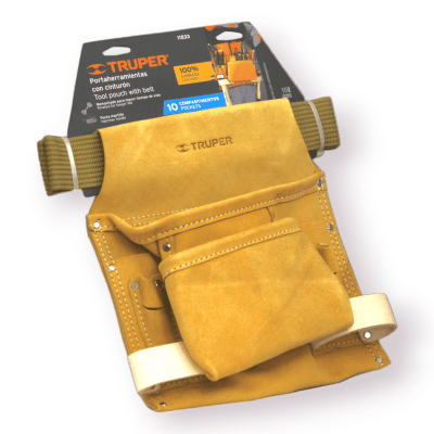 Porta herramientas carnaza c/cinturon 10 Com. Truper 11533