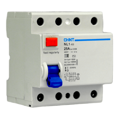 Interruptor Diferencial 4X25A 30Ma Rccb (NL1-AC) Chint