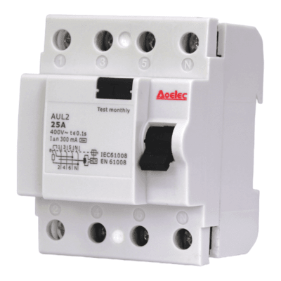 Diferencial 4x25A 300mA Clase AC AOELEC1