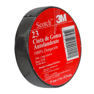 Cinta Aisladora De Goma Nro 23 19mm X 5 Mts X 0,76mm 3M