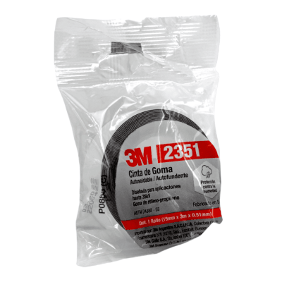 Cinta Aisladora De Goma 2351 19mm X 3 Mts X 0,51mm 3M