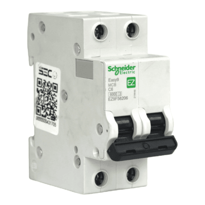 Automático 2x6A 6kA Curva C 230/400V Easy9 Schneider