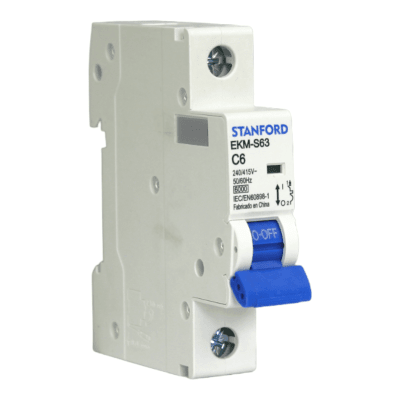 Automático 1x6A 6kA Curva C 240/415V EKM-S63 Stanford1