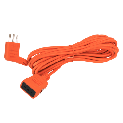 Alargador Simple Naranjo 5Mts 2P+T 250V 10A 3x0,75mm MEC