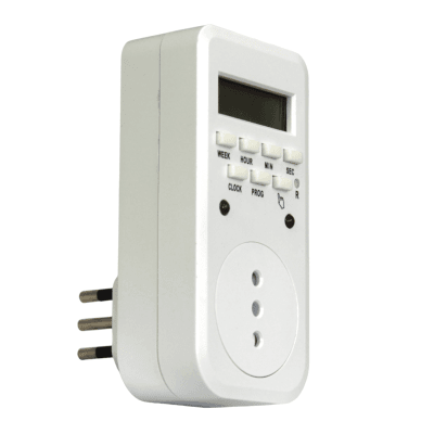 Temp Digital Sem Indicador LED 8 Prog. 10A 2200W IP20 MEC1