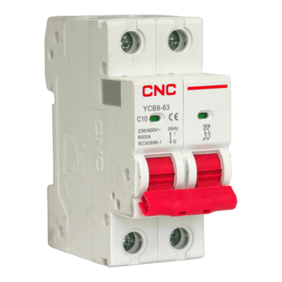 Automático 2x10A 6kA Curva C 230/400V YCB9-63 Cnc