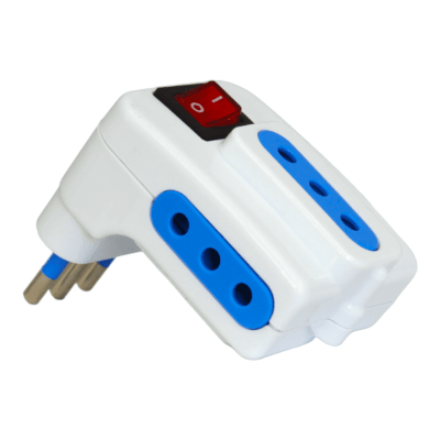 Hembra triple c/interruptor