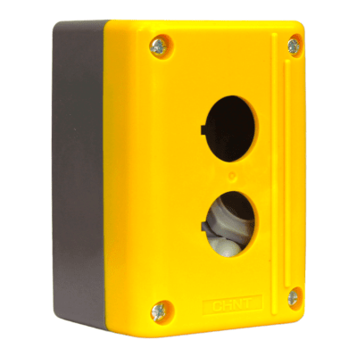 Caja 2 Perforacion PVC Autoextinguible IP54 Amarillo Chint