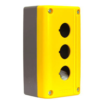 Caja 3 Perforacion PVC Autoextinguible IP54 Amarillo Chint