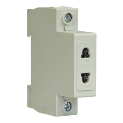 Enchufe Hembra a Riel Din 2P 10A AC30-103 CHINT1
