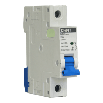 Interruptor Automático MCB 1P 40A Curva C 15kA Chint1