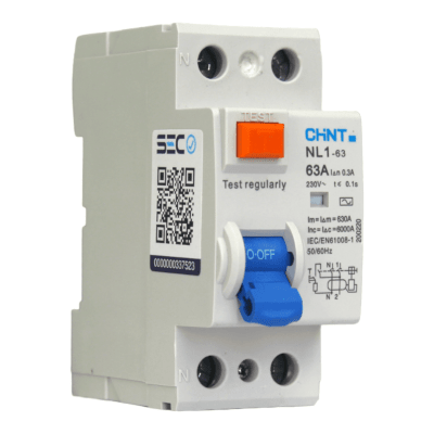 Interruptor Diferencial 2X63A 300mA NL1-AC CHINT