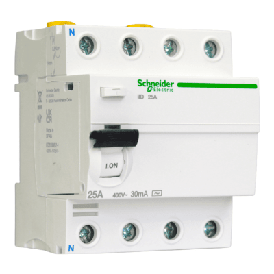 Int. Diferencial IID 4P 25A 30ma Clase AC Schneider