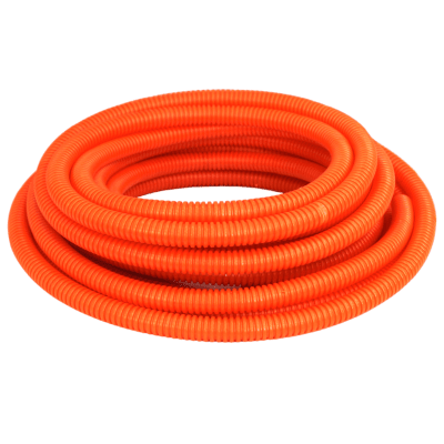 Tubo Corrugado PVC 16mm Naranjo 25Mts1